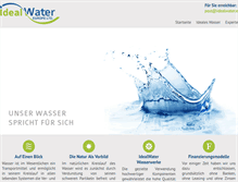Tablet Screenshot of idealwater.eu